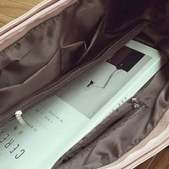 Dusty Rose PINK Vegan Tassel Shoulder Bag - Picture 2 of 6